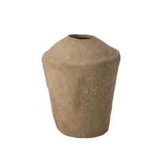 VASE DECOR PAPER MACHE BROWN 60 